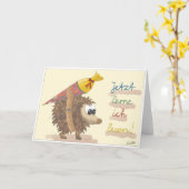 Einschulungskarte – liebevoll handgezeichnet Mädch Kaart (Gele Bloem)