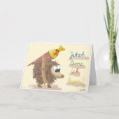 Einschulungskarte – liebevoll handgezeichnet Mädch Kaart (Voorkant)