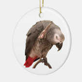 Einstein African Gray Parrot Waving Keramisch Ornament (Links)