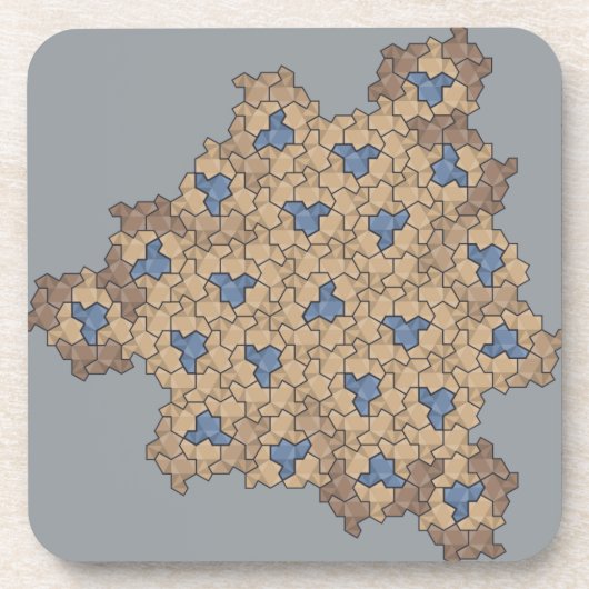 Einstein aperiodische tegel "Rocky Mountain Herfst Bier Onderzetter (Voorkant)