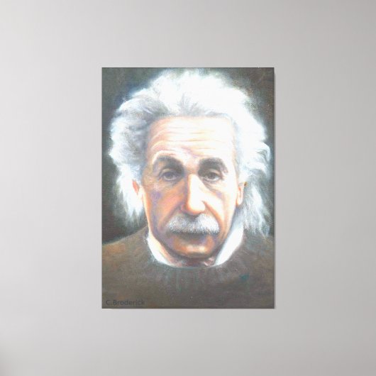 Einstein by Carol Broderick Canvas Afdruk (Voorkant)