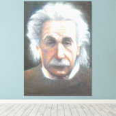 Einstein by Carol Broderick Canvas Afdruk (Insitu (Houten vloer))