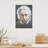 Einstein by Carol Broderick (me mum) Poster (Keuken)