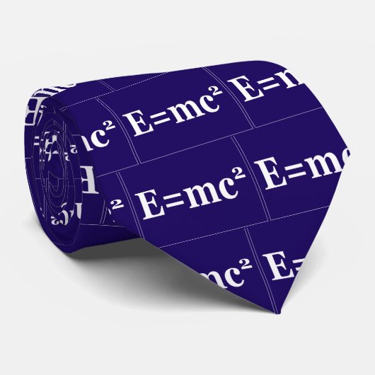Einstein Energy Equation (Blue) Stropdas (Opgerold)