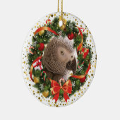Einstein Parrot Wreath Ornament (Rechts)