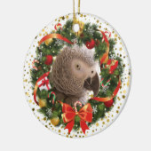 Einstein Parrot Wreath Ornament (Links)