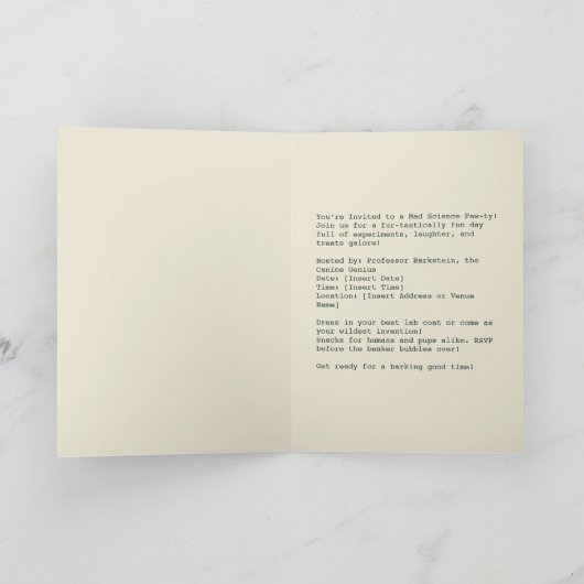 Einstein Pup in Lab Coat (Binnen)