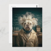 Einstein Pup in Lab Coat Briefkaart (Voorkant / Achterkant)