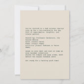 Einstein Pup in Lab Coat Kaart (Achterkant)