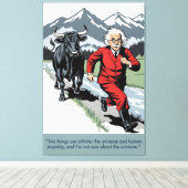 Einstein quote poster canvas print (Insitu (Houten vloer))