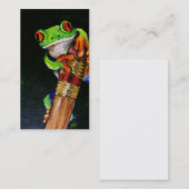 Einstein the Red-Eyed Tree Kikker Visitekaartjes (Voorkant / Achterkant)