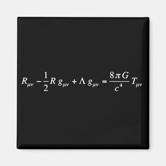 Einstein-veldvergelijking van de algemene relativi magneet (Voorkant)
