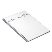 Einstein-veldvergelijking van de algemene relativi notitieboek (Rechterzijde)