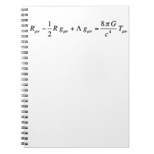 Einstein-veldvergelijking van de algemene relativi notitieboek