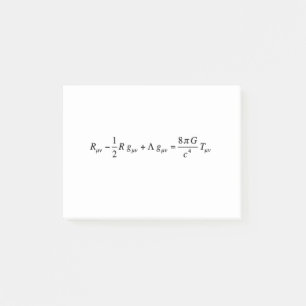 Einstein-veldvergelijking van de algemene relativi post-it® notes