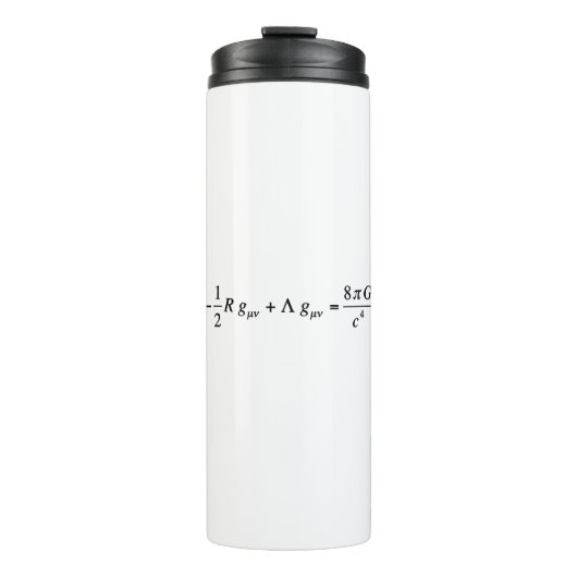 Einstein-veldvergelijking van de algemene relativi thermosbeker (Voorkant)