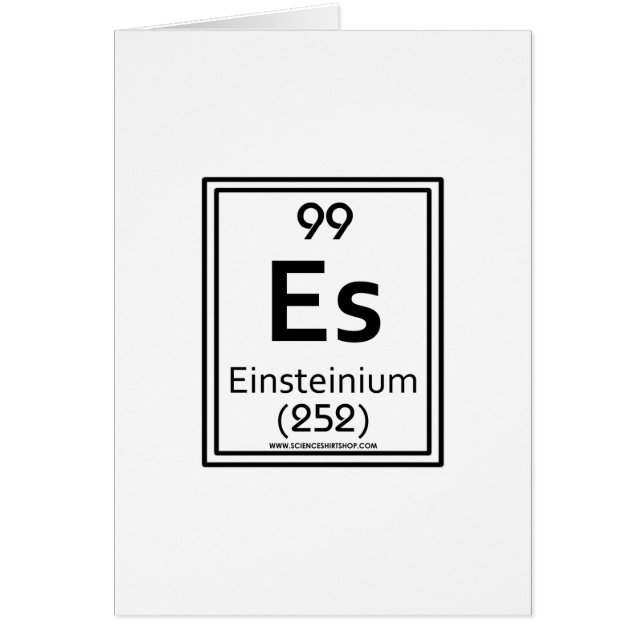Einsteinium (Voorkant)