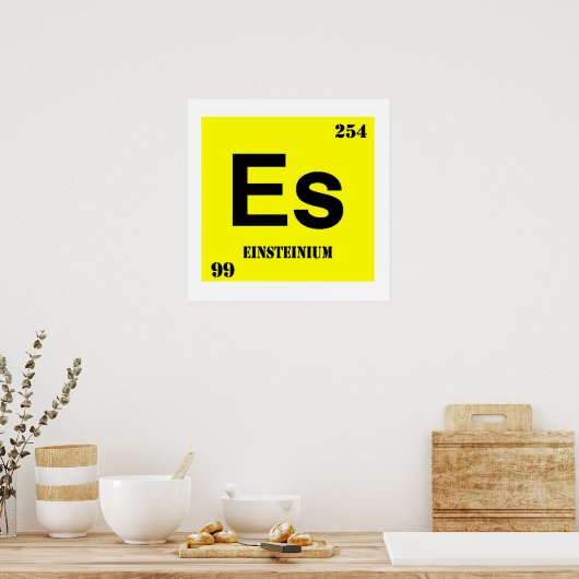 Einsteinium Poster (Keuken)