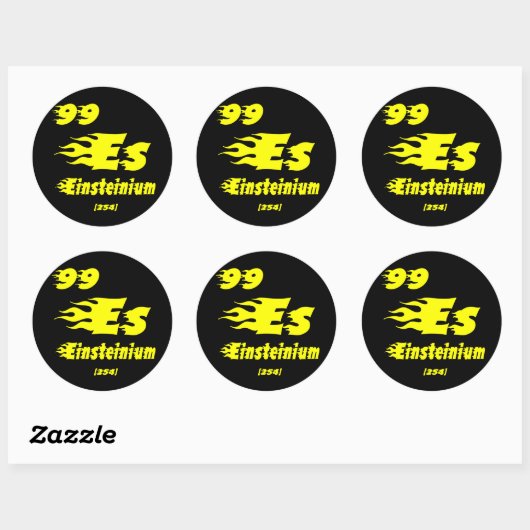 Einsteinium Ronde Sticker (Vel)