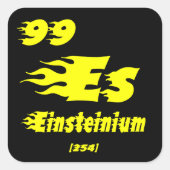Einsteinium Vierkante Sticker (Voorkant)