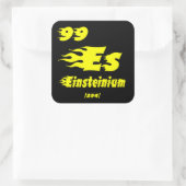 Einsteinium Vierkante Sticker (Tas)