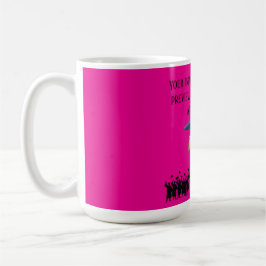 Einstein's afstudeermotto hot roze koffiemok