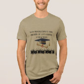 Einstein's afstudeermotto olijf Tri-Blend shirt (Voorkant)