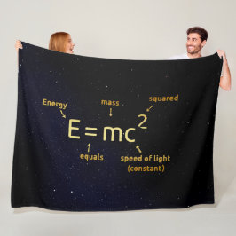 EINSTEINS FORMULE FLEECE DEKEN