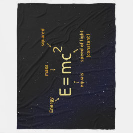 EINSTEINS FORMULE FLEECE DEKEN