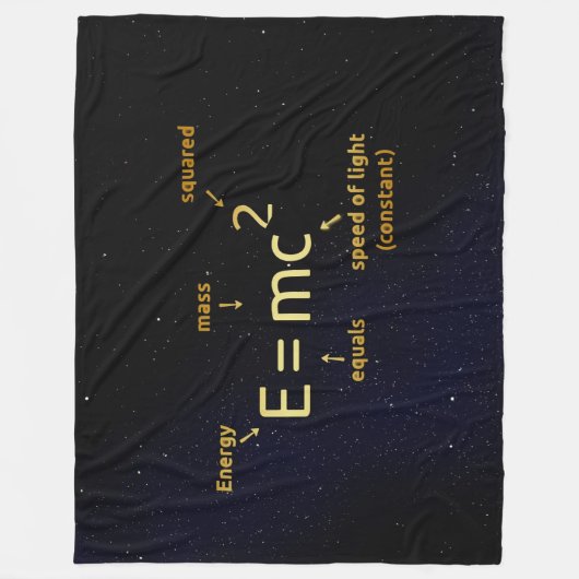 EINSTEINS FORMULE FLEECE DEKEN (Voorkant)