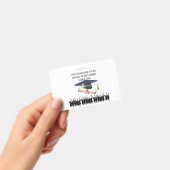 Einstein's graduation motto white badge (Handheld)