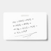 Einsteins relativiteitstheorie. Formule Badge (Achterkant)