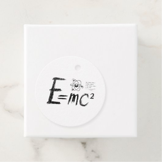 Einsteins relativiteitstheorie. formule bedankjes labels (In situ)