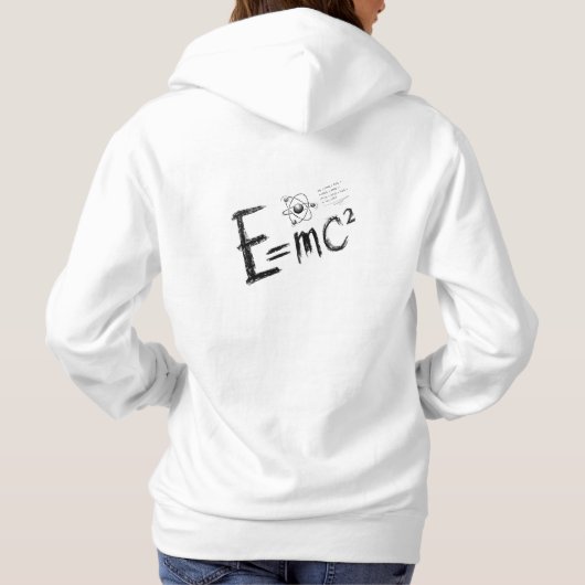 Einsteins relativiteitstheorie. Formule Hoodie (Achterkant)
