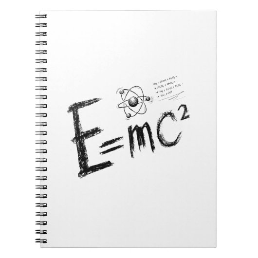 Einsteins relativiteitstheorie. Formule Notitieboek (Voorkant)