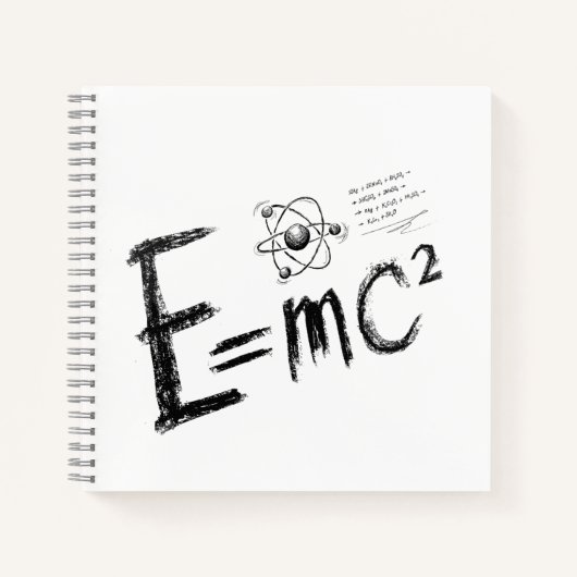 Einsteins relativiteitstheorie. Formule Notitieboek (Voorkant)