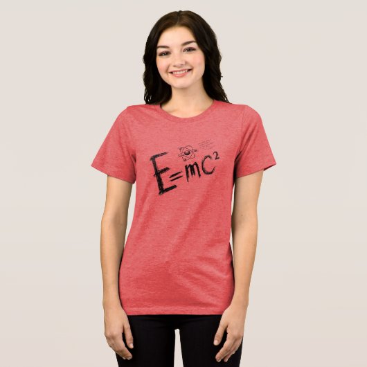 Einstein's Theory of Relativity. Formula Tri-Blend Shirt (Voorkant volledig)