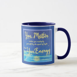 Einstein's You Matter tenzij ... blauwe mok