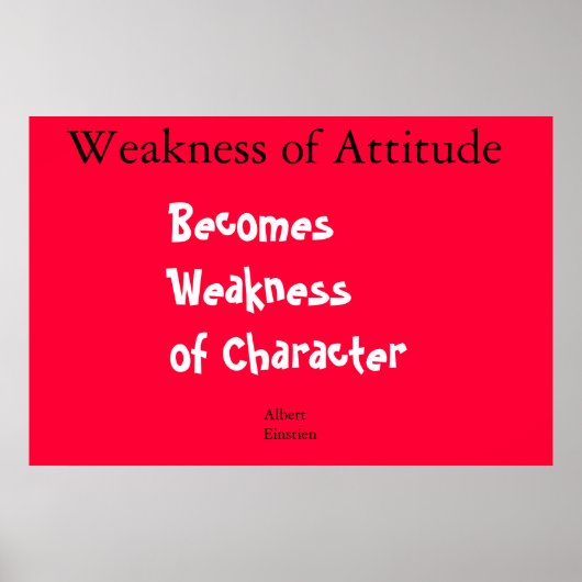 Einstien-citaat Poster (Voorkant)