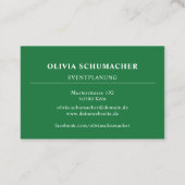 Einzigartige Moderne Abstrakt Visitenkarte Visitekaartje (Achterkant)