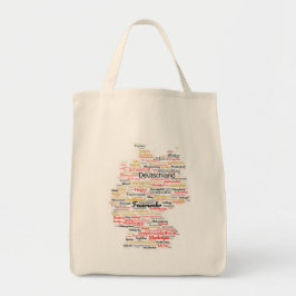 Einzigartige Wortwolke-Feuerwehr-Deutschland-Karte Tote Bag