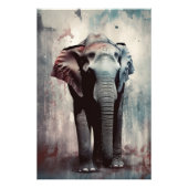 Einzigartiger Elefanten-Kunstdruck: Moderne Street Foto Afdruk (Voorkant)