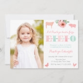 EIO Old MacDonald Boerderij Petting Zoo Birthday Kaart (Voorkant)