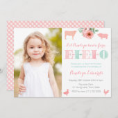 EIO Old MacDonald Boerderij Petting Zoo Birthday Kaart (Voorkant / Achterkant)