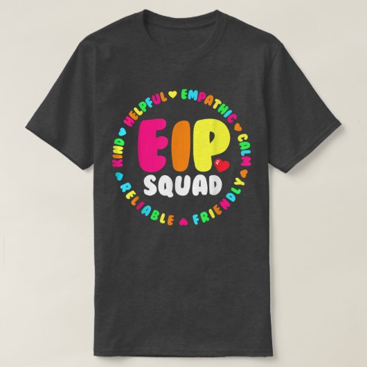 EIP Squad Early Intervention Program Intervention T-shirt (Design voorkant)