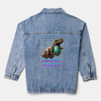 Eipaaseieren van de Easter Hunt Dinosaur Easter Bu Denim Jacket