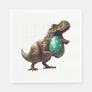 Eipaaseieren van de Easter Hunt Dinosaur Easter Bu Servet
