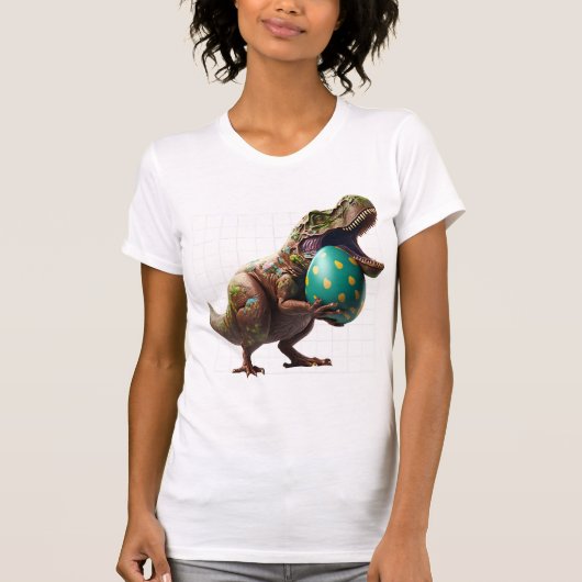 Eipaaseieren van de Easter Hunt Dinosaur Easter Bu T-shirt (Voorkant)