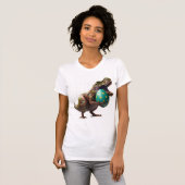 Eipaaseieren van de Easter Hunt Dinosaur Easter Bu T-shirt (Voorkant volledig)