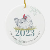 Eiprijzen | Grappige boodschappen Kerstmis 2023 Keramisch Ornament (Voorkant)